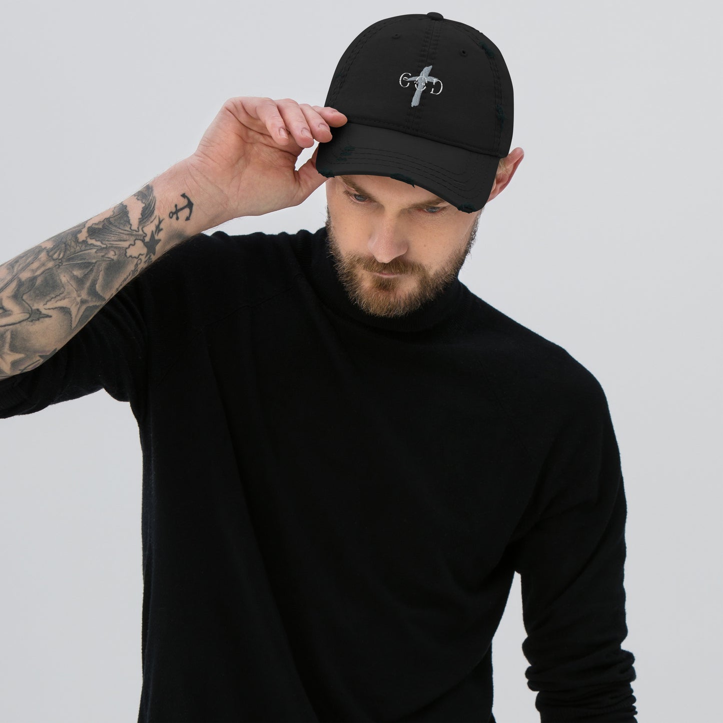 GOD FED| GOD LED Distressed Dad Hat (Unisex)